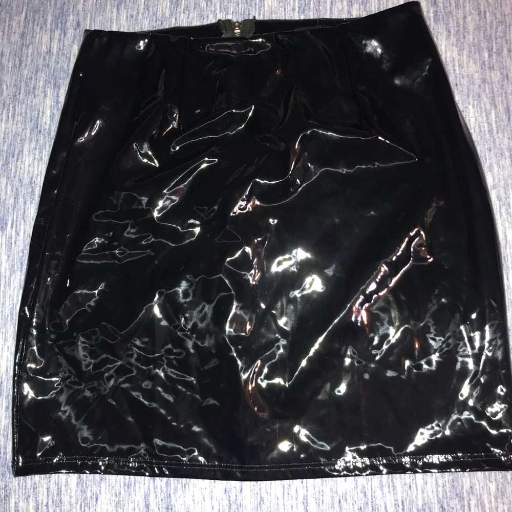 Black Leather Skirt